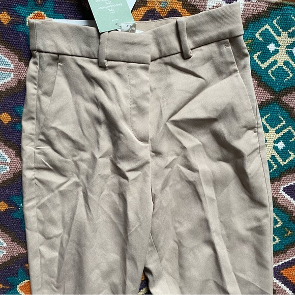 H&M Slacks Regular waist ankle length brown khaki pants Women’s Size 2 Brand New - Picture 4 of 10